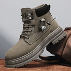 Damen robuste High-Top Stiefel mit atmungsaktivem Rippenkragen und rutschfester Sohle R&B