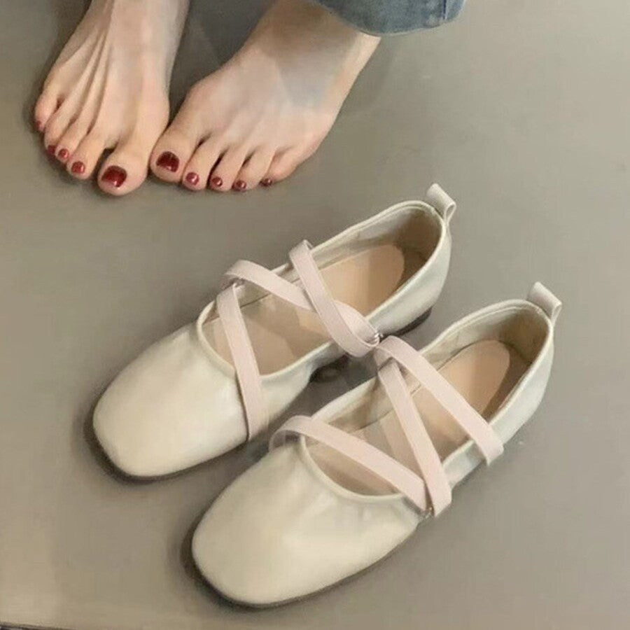 Damen Ballerinas mit R&Brnem Riemchendesign und komfortabler Sohle R&B