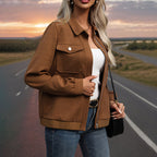 Damen Utility-Jacke mit strukturierter Oberfläche und praktischen Taschen R&B