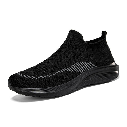 Herren nan sockenähnliche Strick-Sneaker mit nahtlosem Obermaterial und stoßdämpfender Sohle R&B