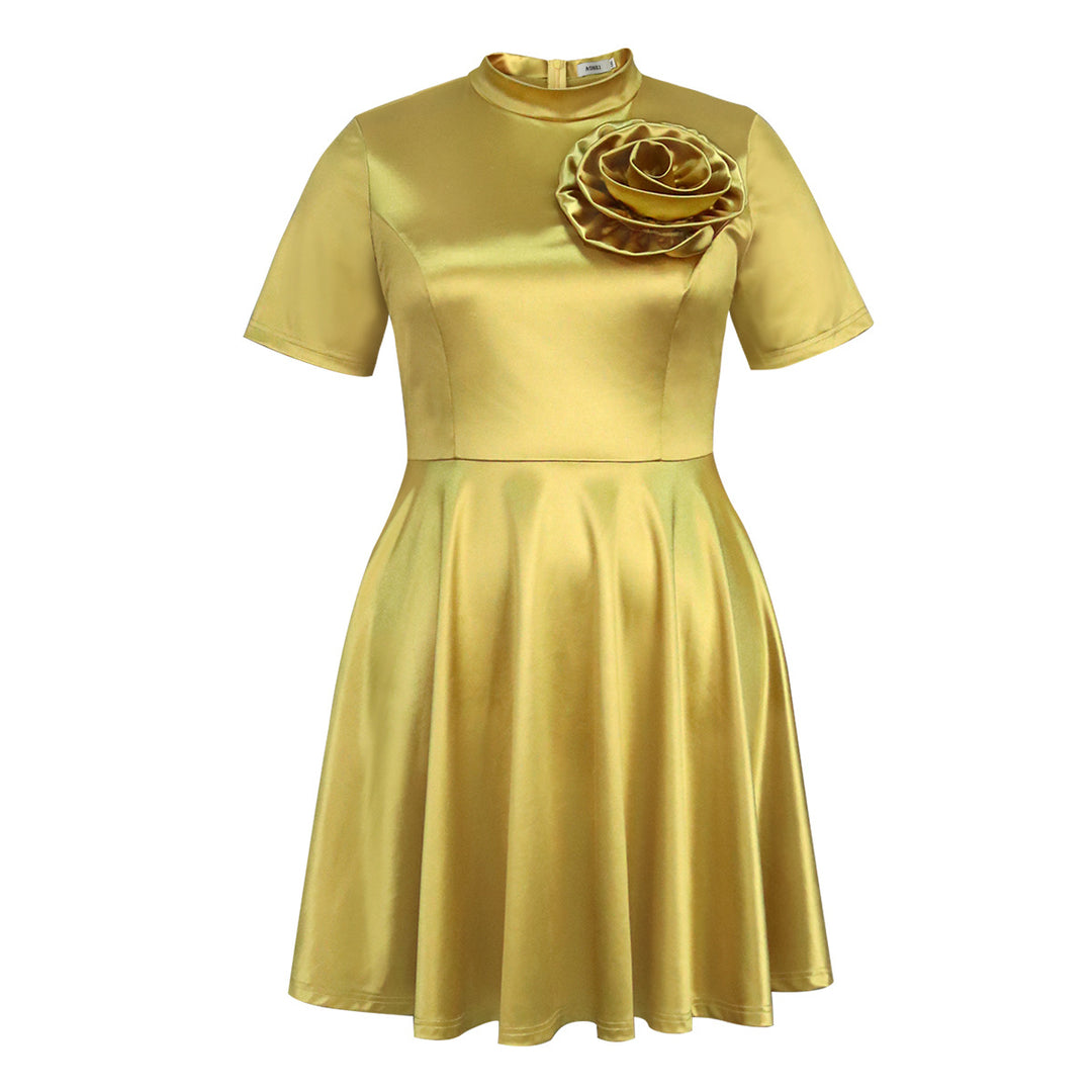 Damen Elegantes Kleid mit Blumendekor R&B