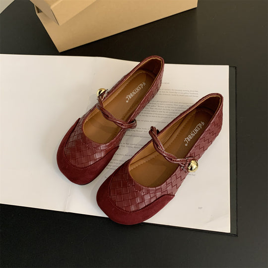 Damen Ballerinas mit modischem geflochtenem Design und eleganter Schleifen-Applikation R&B