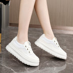 Damen modische Lifestyle Sneaker mit dicker Laufsohle und atmungsaktivem Obermaterial R&B
