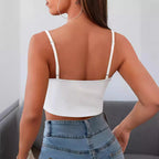 Damen Crop-Top mit trendigem Schriftzug R&B