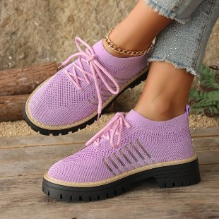 Damen Atmungsaktive und bequeme Sneaker mit auffälliger Sohle R&B