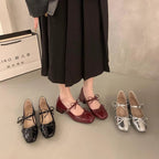 Damen elegante und bequeme Ballerinas mit dekorativem Schleifendetail R&B