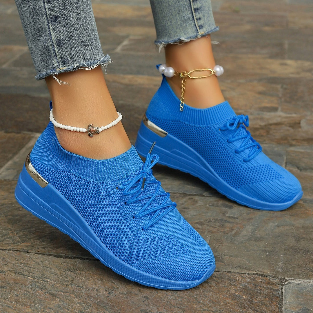 Damen Sportliche Sneaker mit innovativem Strickdesign R&B