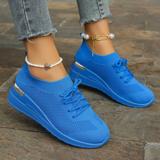 Damen Sportliche Sneaker mit innovativem Strickdesign R&B