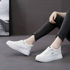 Damen stylische Plateau-Sneaker mit atmungsaktivem Obermaterial und rutschfester Sohle R&B