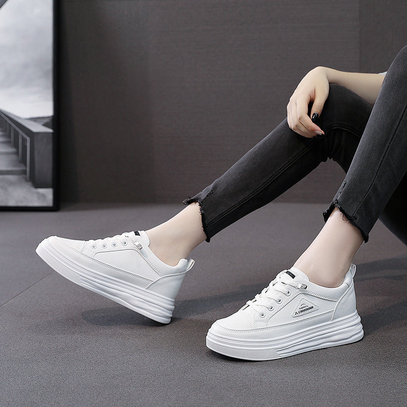 Damen stylische Plateau-Sneaker mit atmungsaktivem Obermaterial und rutschfester Sohle R&B