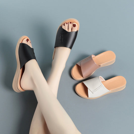 Damen Komfortable Wedgesandaletten mit elegantem Riemen und rutschfester Sohle R&B