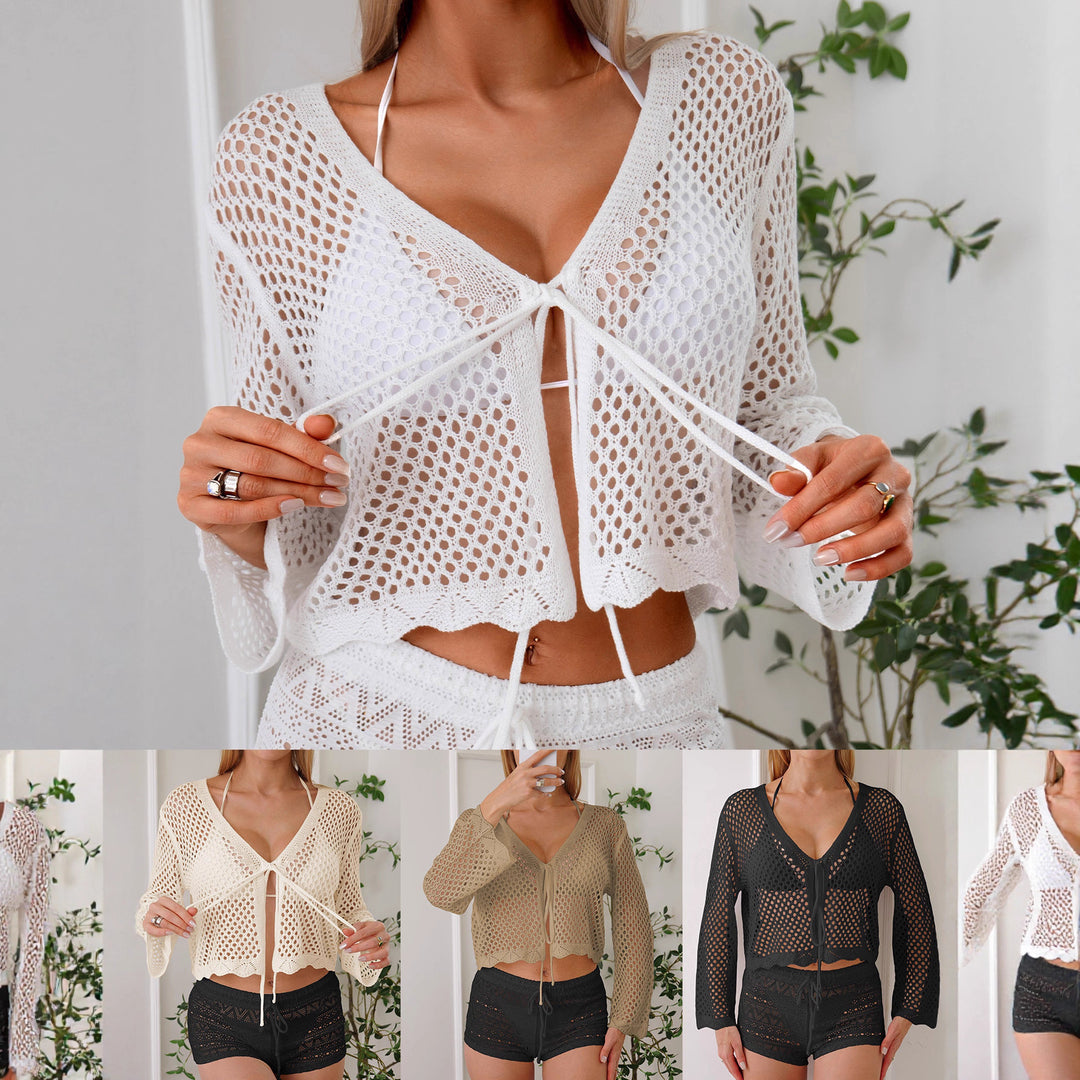Damen luftige Strickbluse R&B