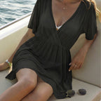 Damen luftiger Strandüberwurf R&B