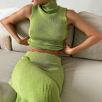 Damen Stricktop und Rock Set R&B