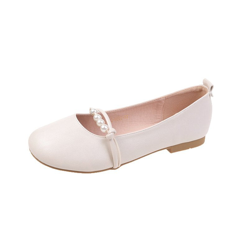 Damen Ballerinas mit elegantem Perlenschmuck
