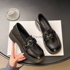 Damen elegante Loafer mit Knoten-Detail und komfortabler Plateausohle R&B