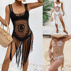 Damen Makramee Strandcover-up R&B