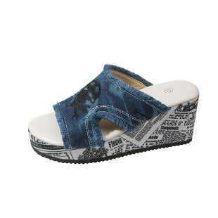 Damen Wedge-Sandalen mit eleganten Verzierungen R&B