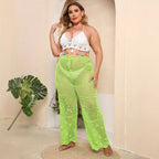 Damen Netzstruktur Strandhose R&B
