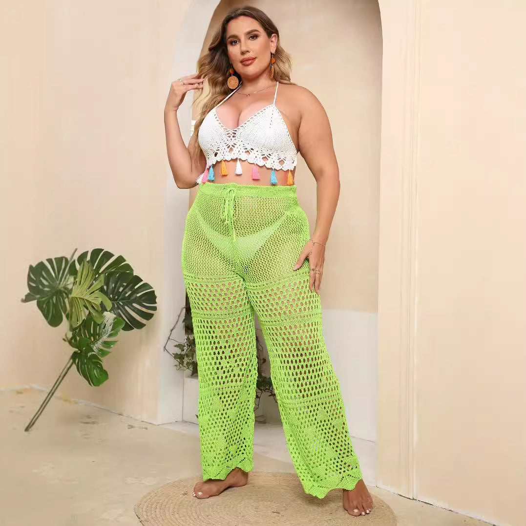 Damen Netzstruktur Strandhose R&B