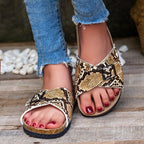 Damen Komfortable Riemchensandalen mit schickem Schnallen-Design R&B