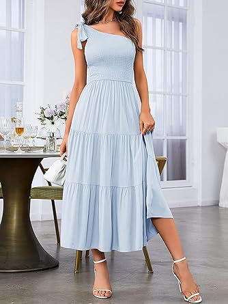 Damen Maxikleid mit ärmellosem Design und elastischem Bustier R&B