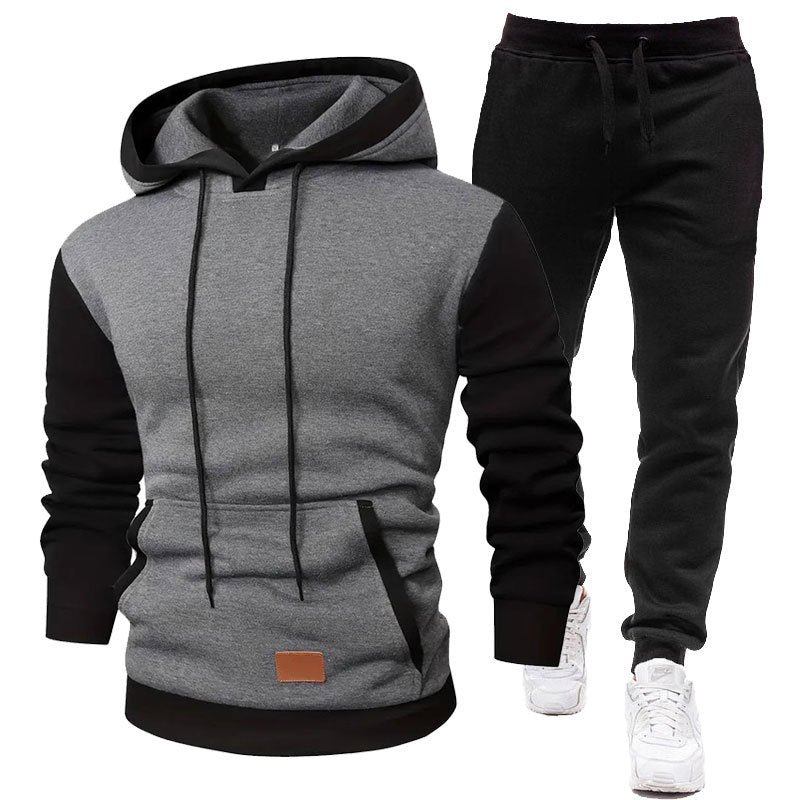Herren Sportliches Hoodie- und Jogginghosen-Set R&B