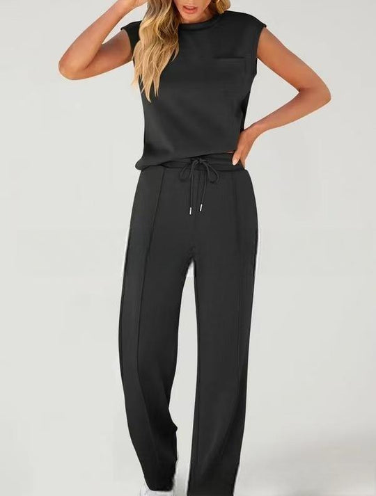Damen Bequemes Freizeitanzug-Set mit weitem Schnitt und modischen Details R&B