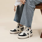 Damen modische Chunky Sneakers mit kuscheligem Innenfutter und strapazierfähigem Obermaterial R&B