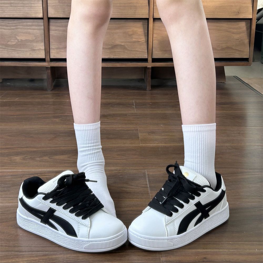 Damen Modische Sneakers mit hoher Gummisohle und atmungsaktivem Obermaterial