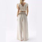 Damen Lässiger Two-Piece Jumpsuit R&B