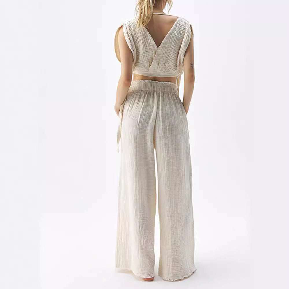 Damen Lässiger Two-Piece Jumpsuit R&B