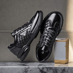 Damen Freizeit Sneakers mit hochwertiger Lederoptik und innovativem atmungsaktivem Design R&B