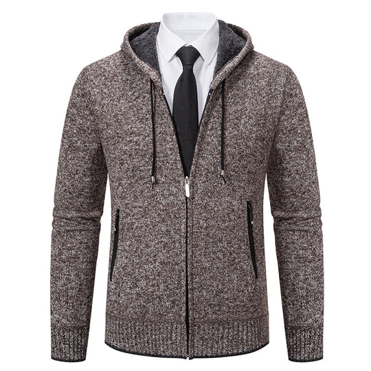 Herren Kapuzenjacke mit softem Fleece-Futter und eleganten Details R&B