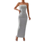 Damen Maxikleid im trendigen Streifenlook R&B