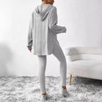 Damen lässiges Lounge-Outfit mit oversized Pullover und Leggings R&B