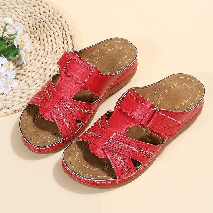 Damen bequeme Clogs mit verstellbarem Riemen und ergonomischem Fußbett R&B