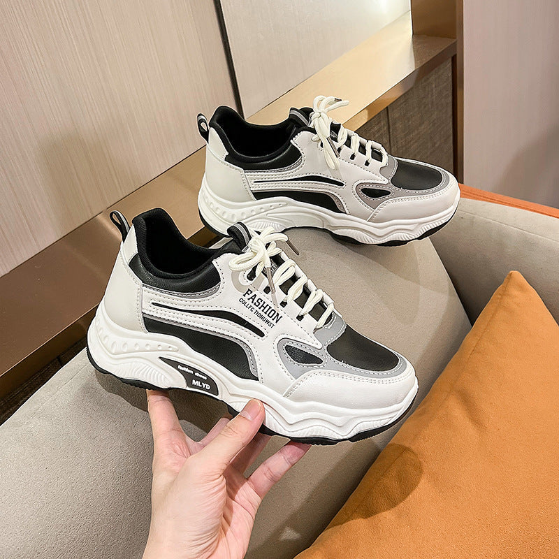 Damen Modische Sneaker mit dicker Sohle und atmungsaktivem Obermaterial R&B