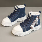 Damen hohe Sneaker mit warmem Innenfutter und robustem Profil R&B
