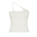 Damen Sportliches One-Shoulder Top R&B