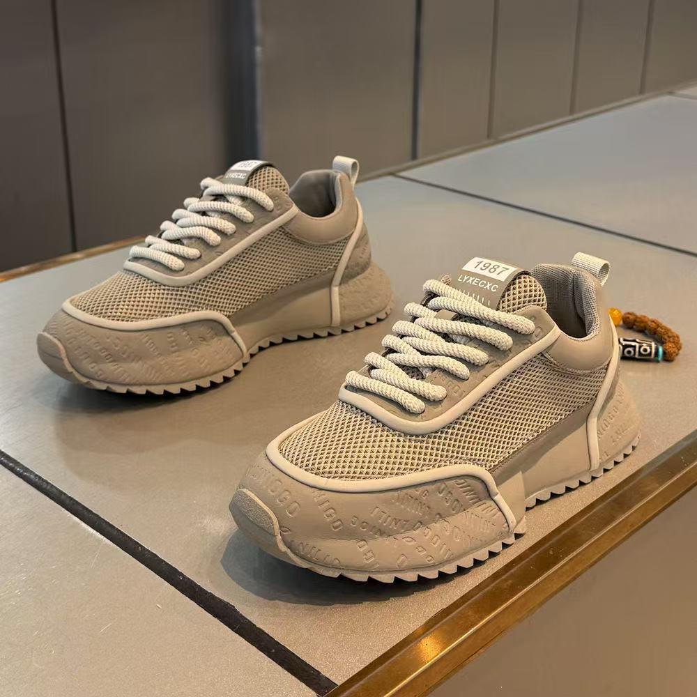 Damen sportliche Sneakers mit atmungsaktiver Mesh-Oberfläche und rutschfester Sohle R&B