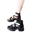 Damen Modische Sandalen mit innovativem Riemchen-Design