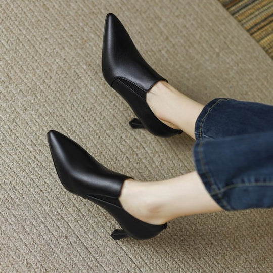 Damen elegantes Mid-Heel Stiefelette R&B