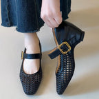 Damen Ballerinas mit stilvollem Riemchen und luftiger Schnüroptik R&B