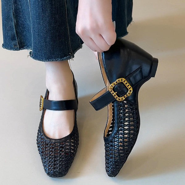 Damen Ballerinas mit stilvollem Riemchen und luftiger Schnüroptik R&B