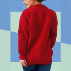 Damen Weihnachts-Pullover mit 3D-Elementen und festlichen Applikationen R&B