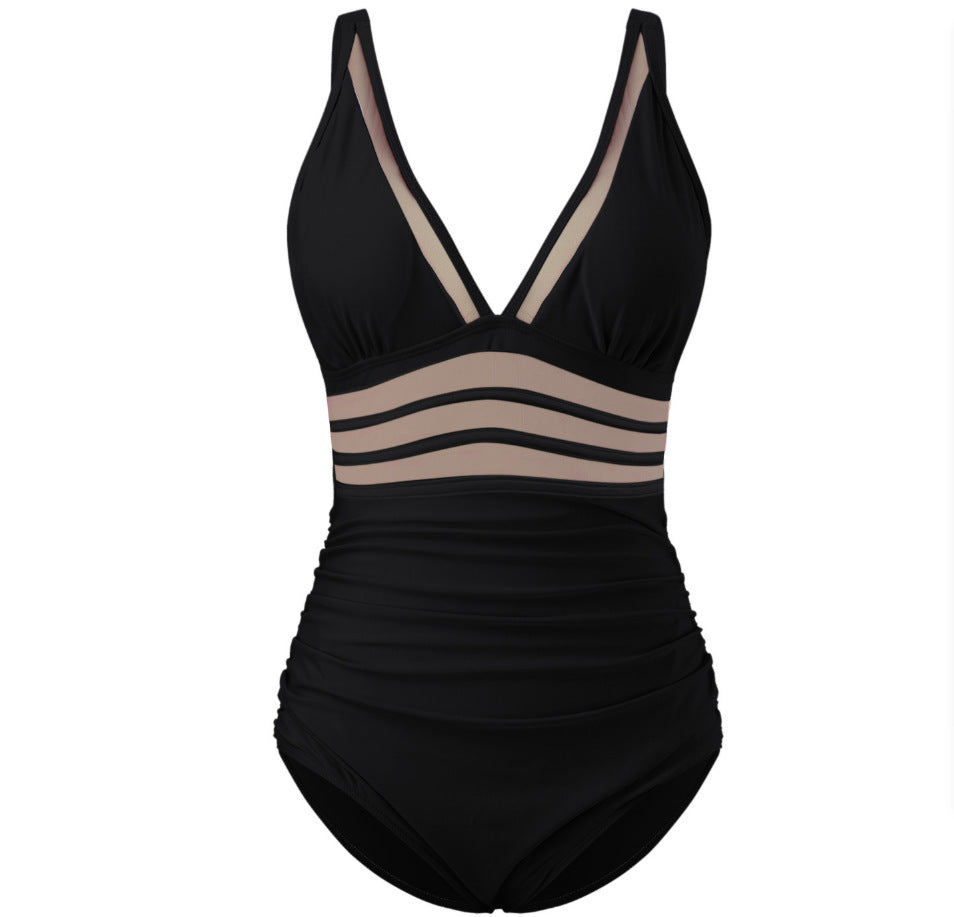Damen eleganter Badeanzug mit verführerischen Cut-Out-Details R&B