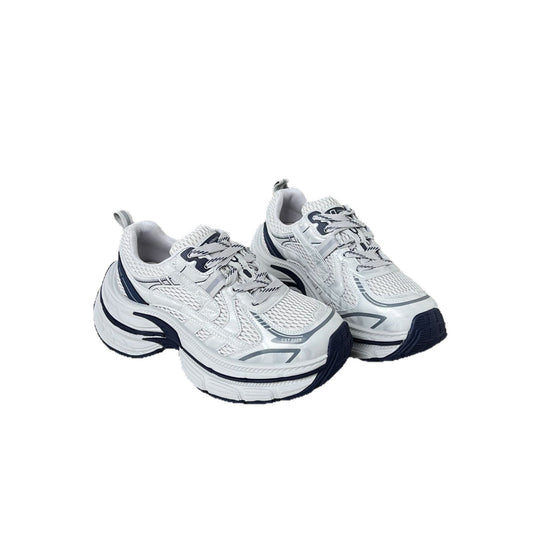 Damen trendige Sneakers mit ausgeglichener Dämpfung und atmungsaktiver Mesh-Oberfläche R&B