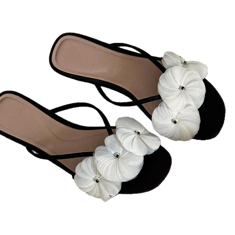 Damen Pantoletten mit floralen Akzenten und modischem Design R&B