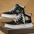 Damen Hohe Sneakers mit gesticktem Design und flexibler Sohle R&B